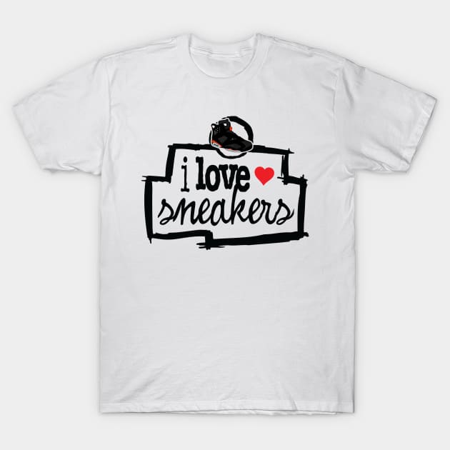 I Love Sneakers J6 Infra T-Shirt by Tee4daily